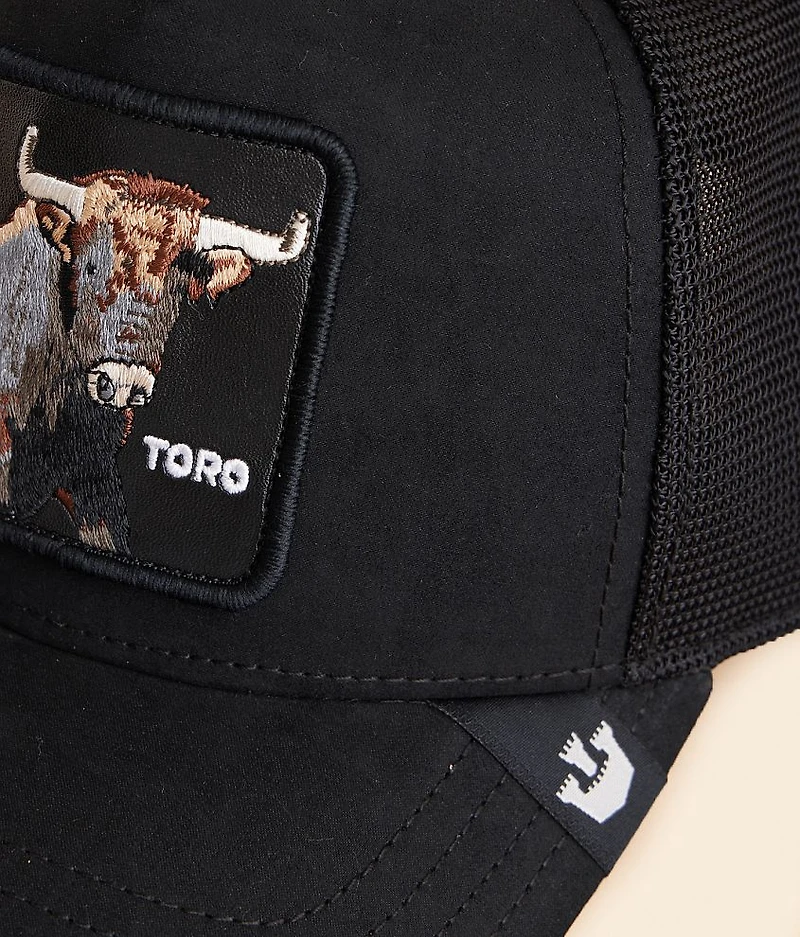 The Faux Suede Bull Trucker Hat