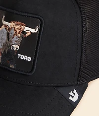 The Faux Suede Bull Trucker Hat