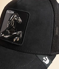 The Faux Suede Stallion Trucker Hat