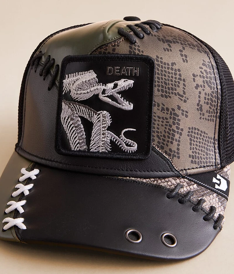 Long Slow Goodbye Leather Trucker Hat