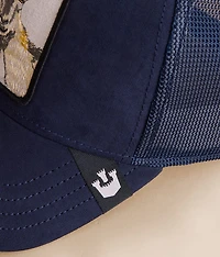 The Faux Suede Goat Trucker Hat