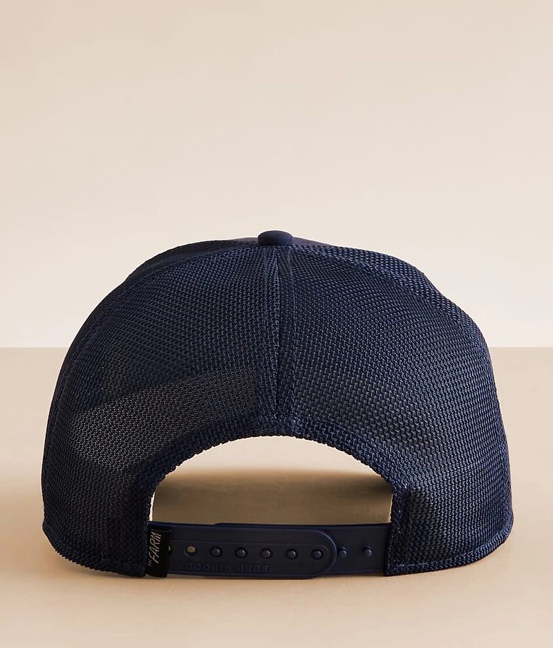 The Faux Suede Goat Trucker Hat