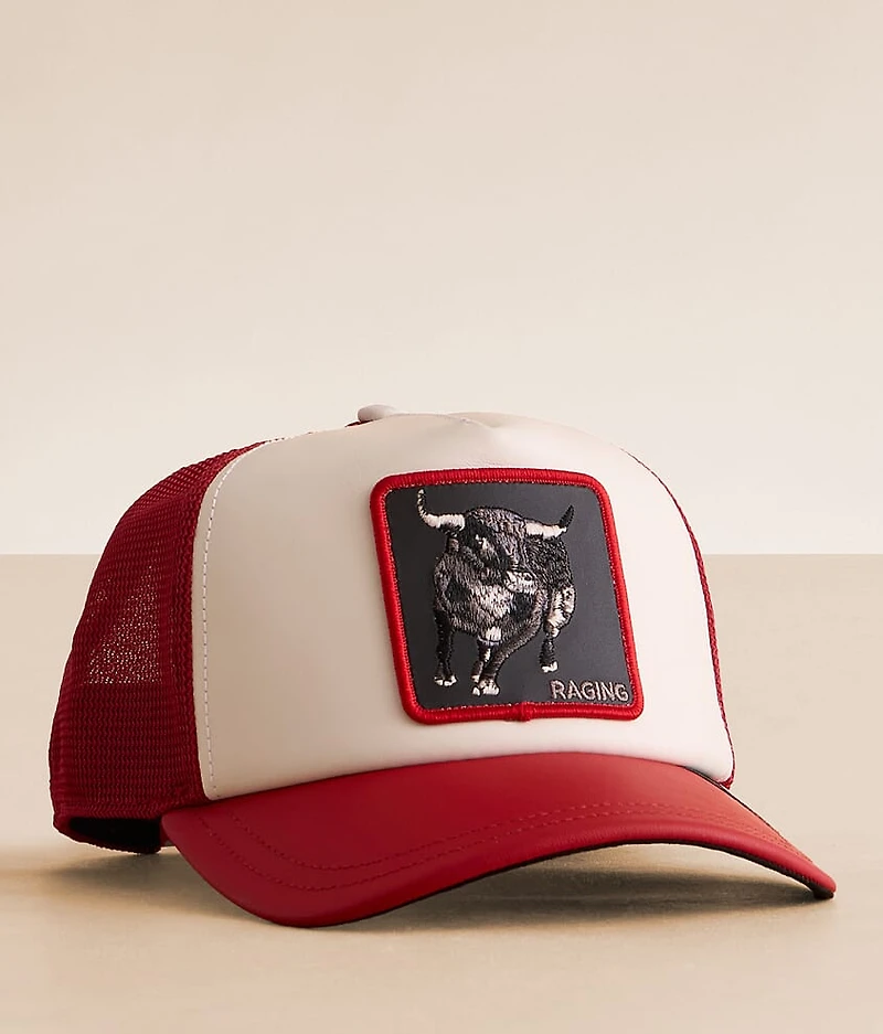 LFG Raging Bull Leather Trucker Hat