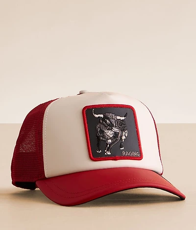 LFG Raging Bull Leather Trucker Hat
