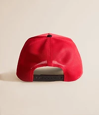 Faux Suede Buffalo Trucker Hat