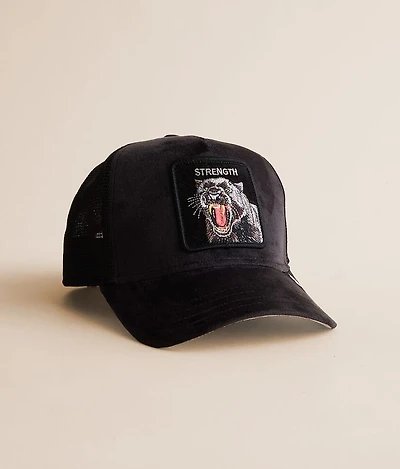 Velour Panther Trucker Hat