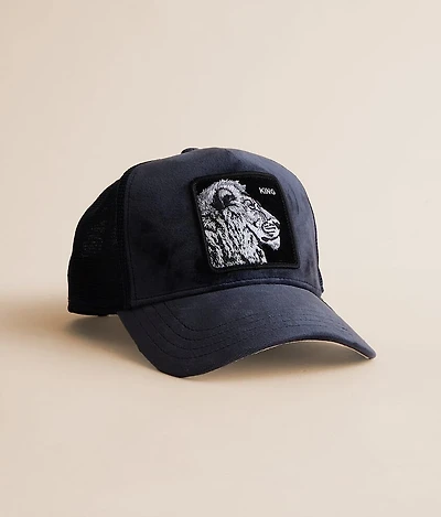 Velour Lion Trucker Hat