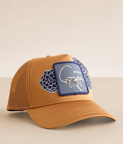 Dia De Speedy Satin Trucker Hat