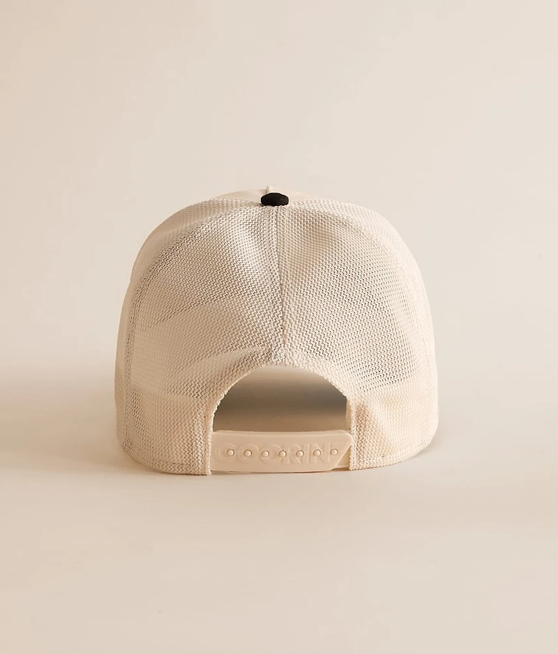 Faux Leather Ram Trucker Hat
