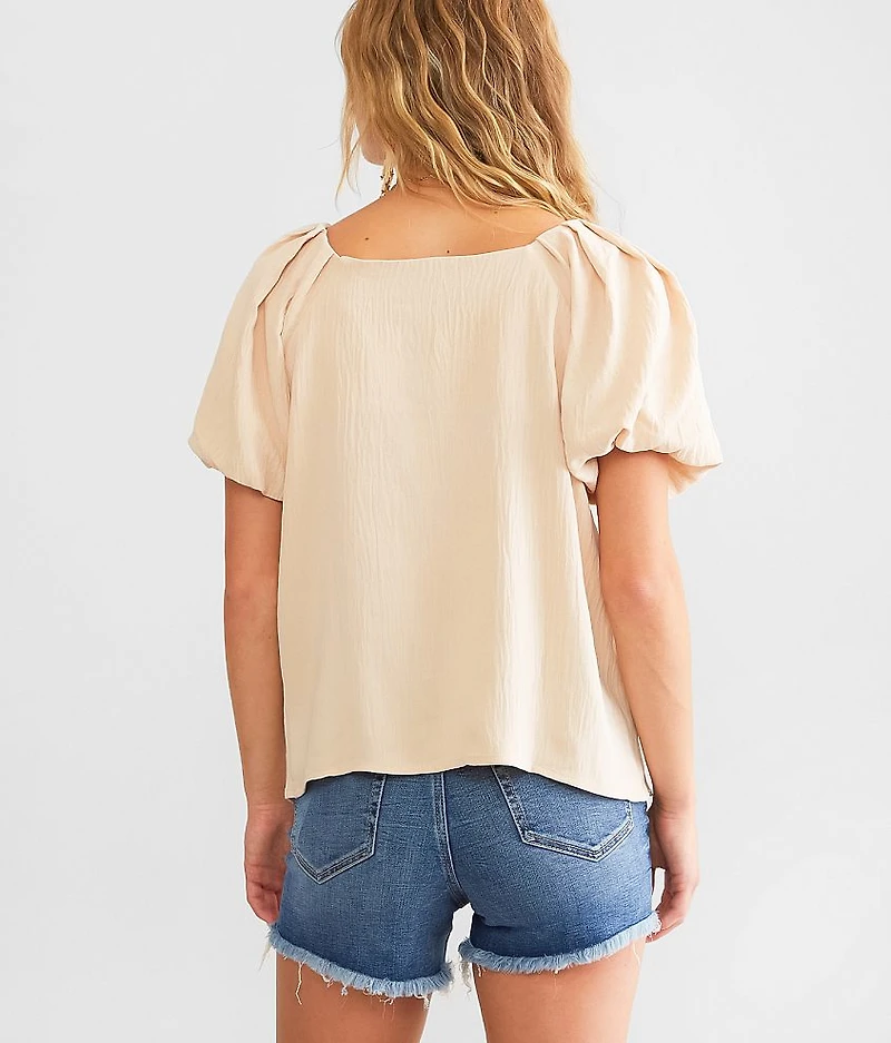 Bubble Sleeve Top