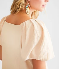 Bubble Sleeve Top