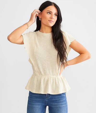 Flutter Peplum Top