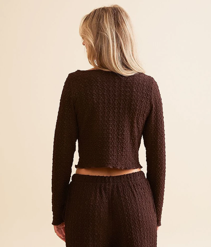 Textured Crop Top