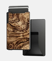 Burled Walnut Money Clip Wallet