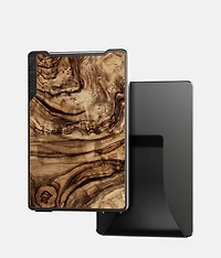 Burled Walnut Money Clip Wallet