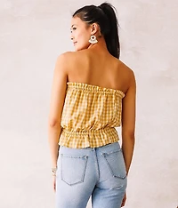Gingham Tube Top