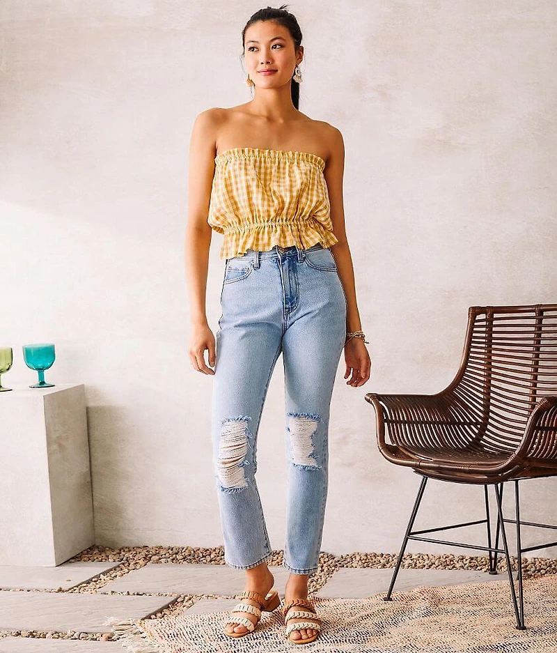 Gingham Tube Top