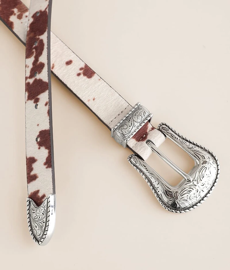 Cow Print Belt