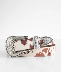 Cow Print Belt