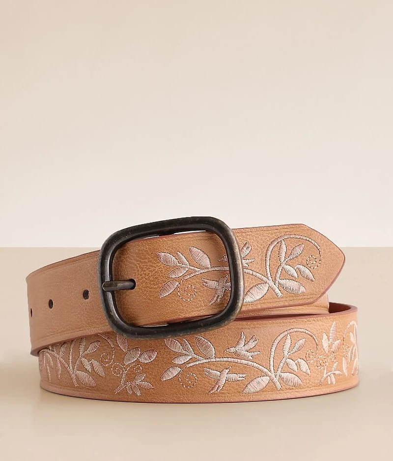 Embroidered Foliage Belt