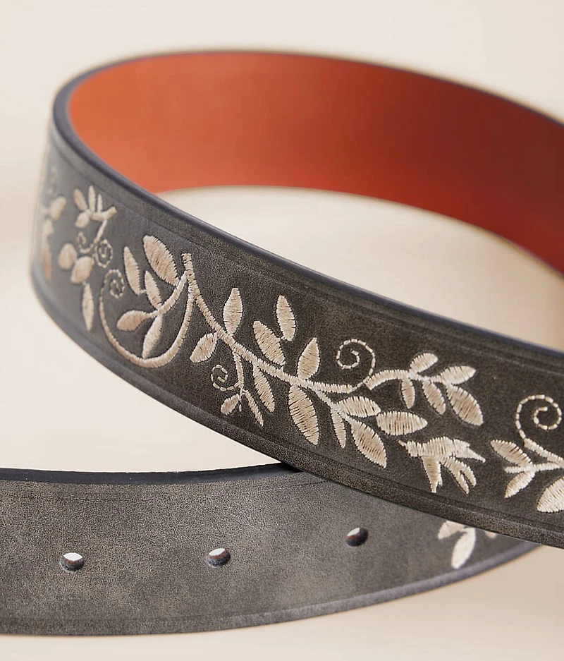 Floral Embroidered Belt