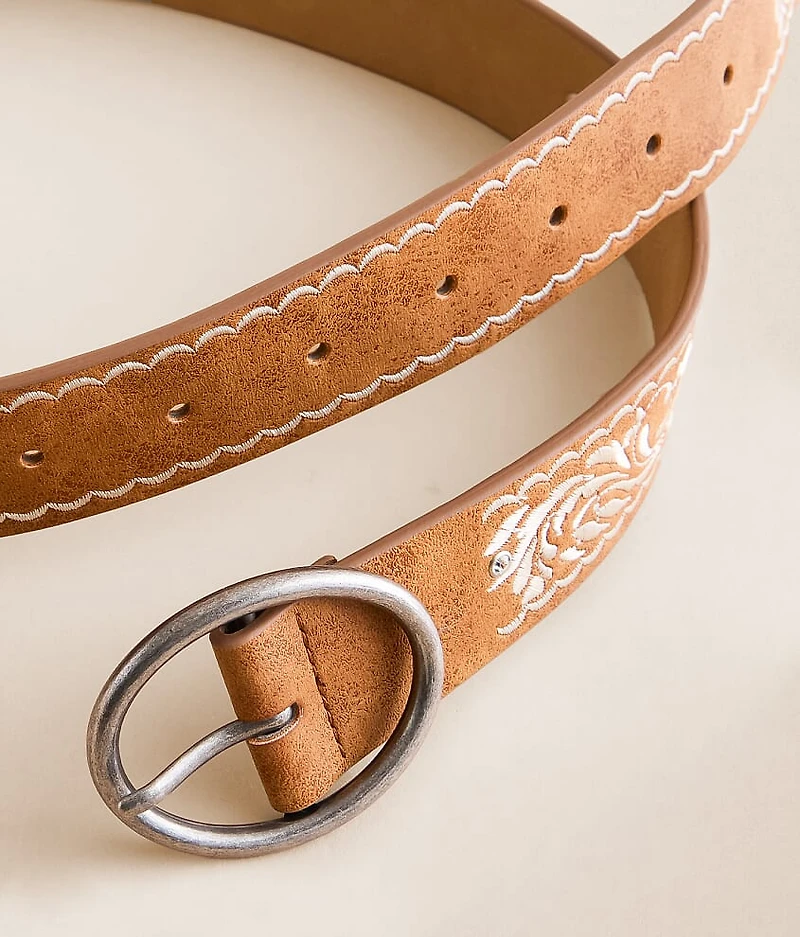 Embroidered Glitz Belt