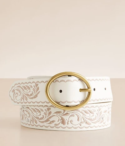 Embroidered Glitz Belt
