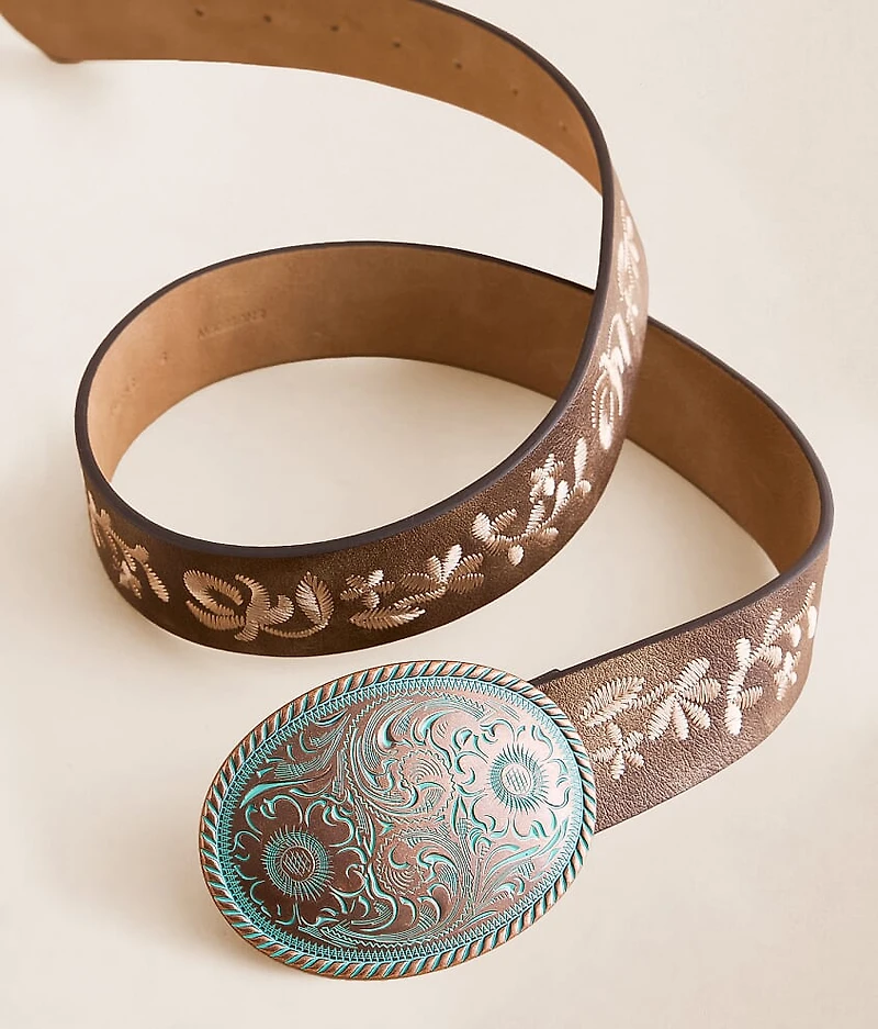 Western Embroidered Belt