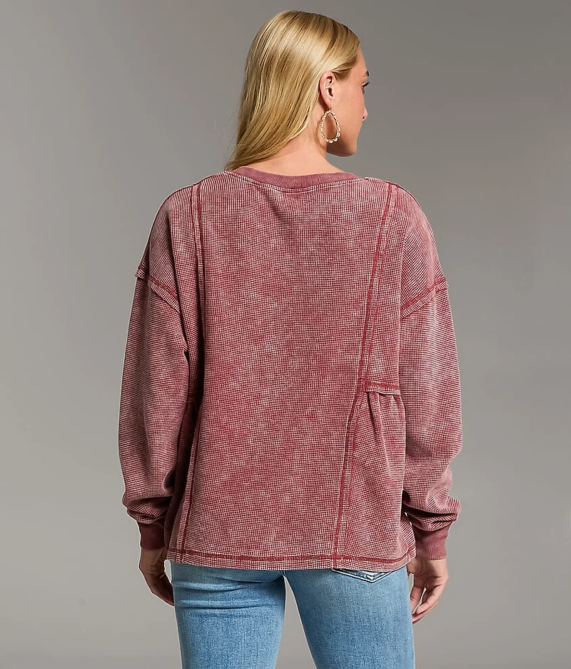Raw Edge Washed Thermal