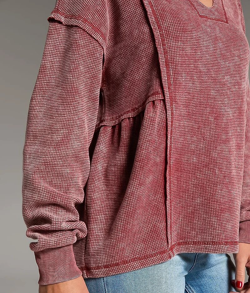 Raw Edge Washed Thermal