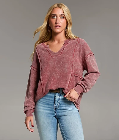 Raw Edge Washed Thermal