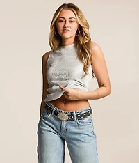 Ribbed Camo Tank Top