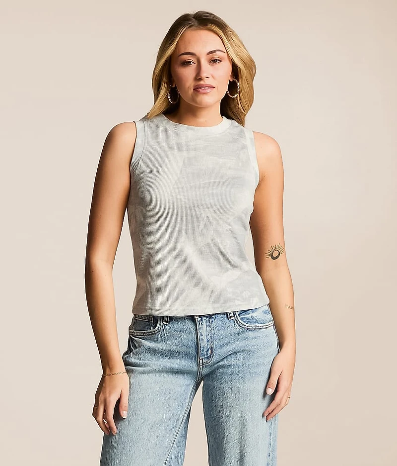 Ribbed Camo Tank Top