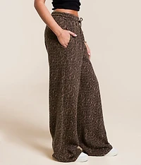 Wide Leg Cheetah Sweatpant