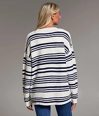 Striped Cardigan Sweater