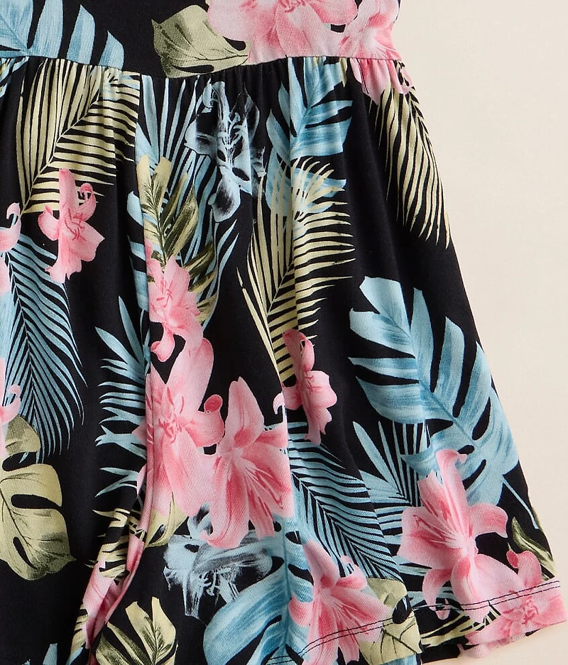 Girls - Tropical Floral Romper