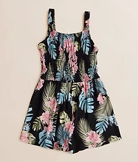 Girls - Tropical Floral Romper