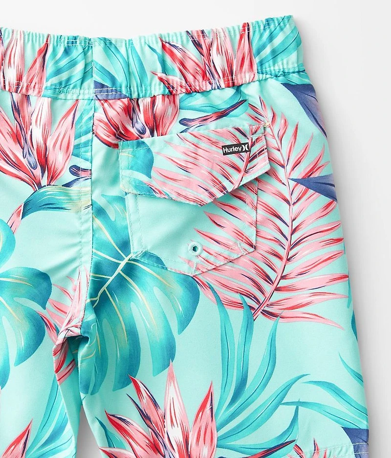 Little Boys - Tropical Print Swim Trunks