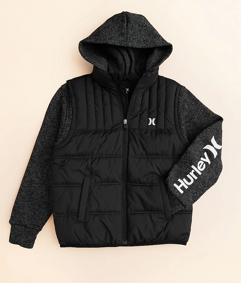 Boys - 2fer Puffer Hooded Jacket