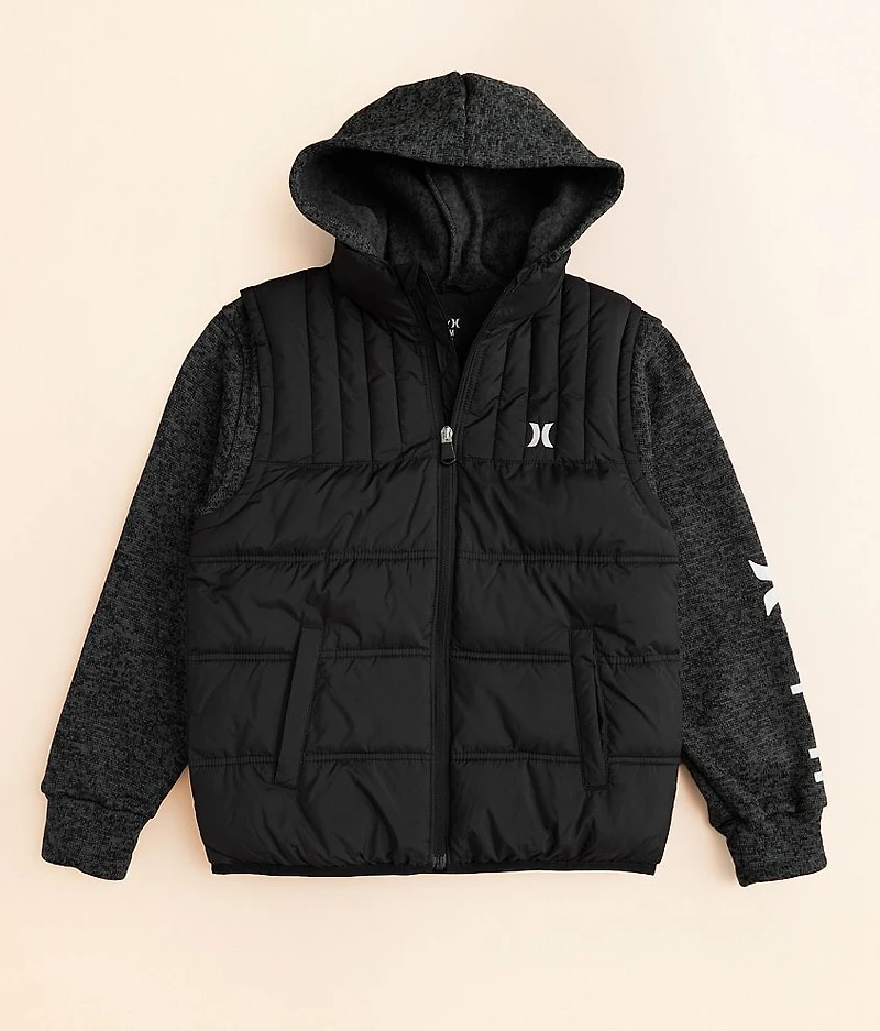 Boys - 2fer Puffer Hooded Jacket