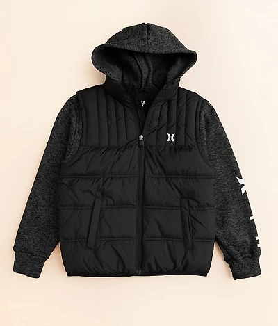 Boys - 2fer Puffer Hooded Jacket