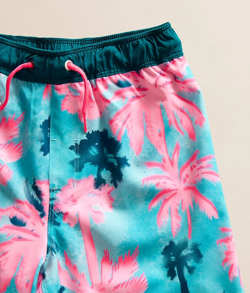 Boys - Pop Color Palm Swim Trunks