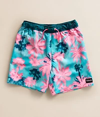 Boys - Pop Color Palm Swim Trunks