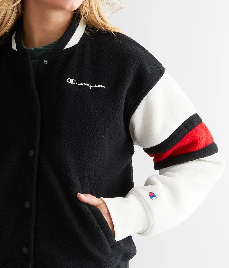 Teddy Fleece Bomber Jacket