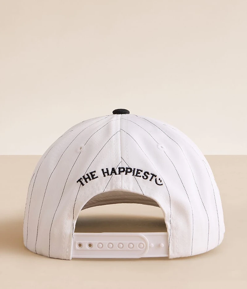Happy Pinstripe Baseball Hat