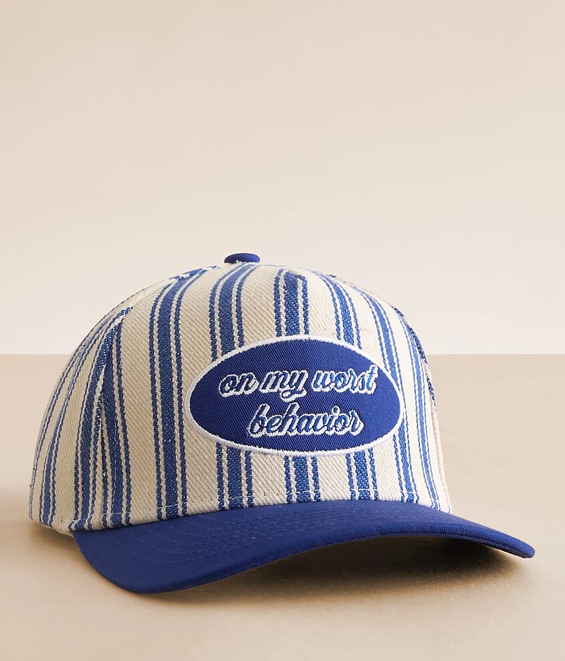 On My Worst Behavior Baseball Hat