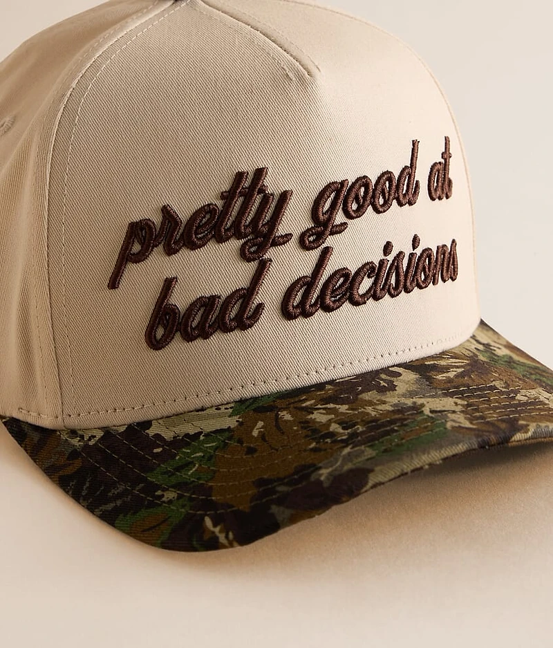 Bad Decisions Camo Hat