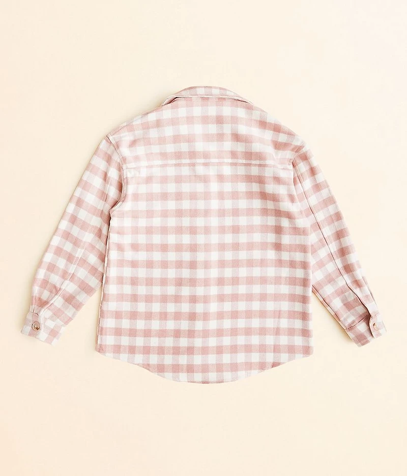Girls - Plaid Shacket