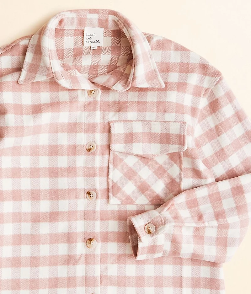 Girls - Plaid Shacket