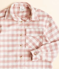 Girls - Plaid Shacket